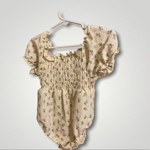 Baby Girl Floral Bubble Romper